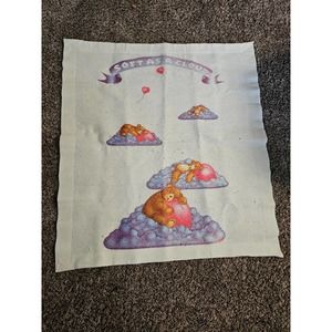 Soft as a Cloud White Baby Blanket Sleepy Teddy bear Woven Thermal Acrylic